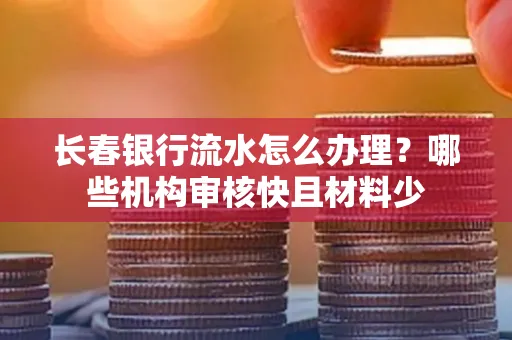 长春银行流水怎么办理?哪些机构审核快且材料少